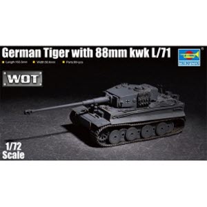 TRU07164 1/72 German Tiger with 88mm kwk L/71